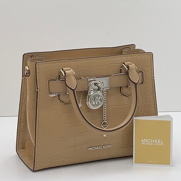 MICHAEL KORS
Hamilton Small Crocodile Embossed Faux Leather Satchel
Camel
NWT - Picture 3 of 16